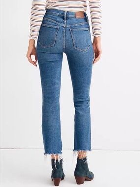 Madewell Cali Demi-Boot frayed jeans size 25
